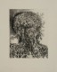 Siła Grafiki, Franciszek Bunsch, Ogrodnik, linoryt, 37 x 30 cm